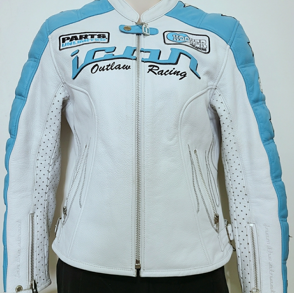 Icon outlaw racing leather jacket